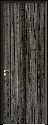 Portas de entrada de madeira folheadas de alumínio das portas de madeira interiores de ISO9001 45mm