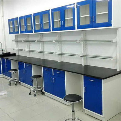 Banco de laboratório de suspensão da química do armário da resina de cola Epoxy L1.5m W0.85m