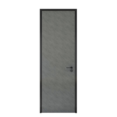 Portas de entrada de madeira folheadas de alumínio da largura de ISO9001 160mm para a sala do ofício