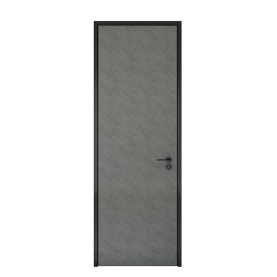 portas de exterior de madeira da grão de 900mm, ISO9001 madeira preta metálica Front Door