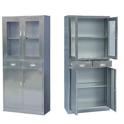 armários de aço inoxidável de 900*450*1800mm, armários do armazenamento do hospital ISO9001
