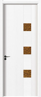 Marfim Front Door de H2.1m, porta de entrada 800kg/M3 de madeira moderna