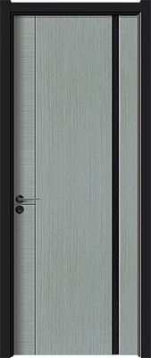 portas de entrada de madeira folheadas de alumínio de 2100*900*160mm para o escritório